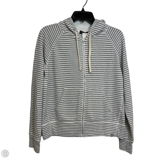 Athletic Sweatshirt Hoodie By Gap In Striped Pattern, Size: M