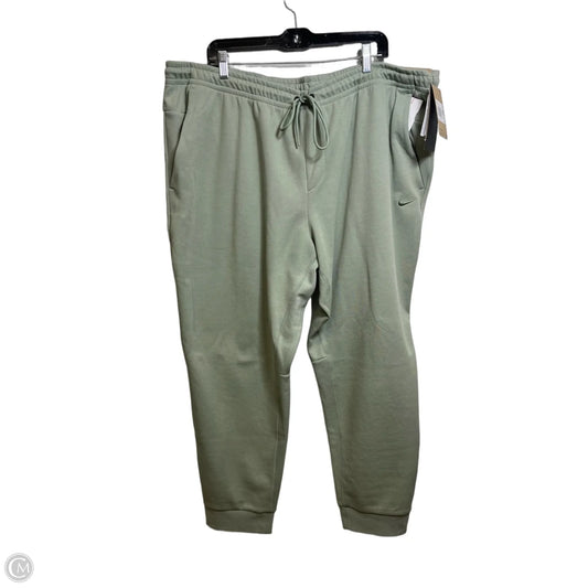 Athletic Pants By Nike Apparel In Green, Size: 3x