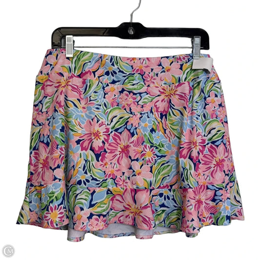 Athletic Skort By Gottex In Floral Print, Size: L