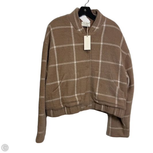Jacket Faux Fur & Sherpa By Z Supply In Tan, Size: Xl
