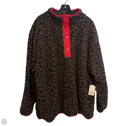 Jacket Fleece By St Johns Bay In Leopard Print, Size: 3x