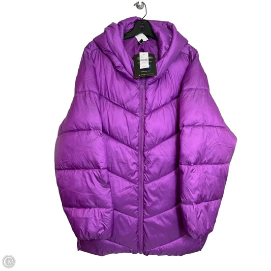 Jacket Puffer & Quilted By Lane Bryant In Purple, Size: 22/24
