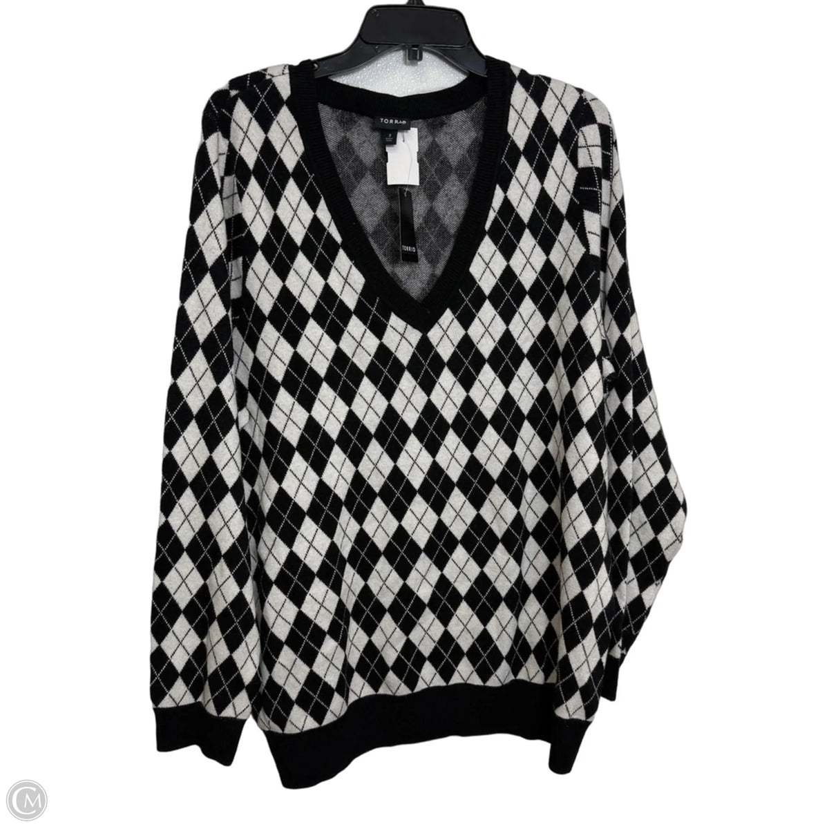 Sweater By Torrid In Chevron Pattern, Size: 3x