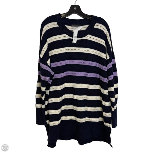 Sweater By Lane Bryant In Striped Pattern, Size: 22