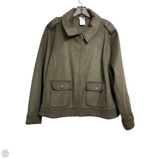 Jacket Other By Talbots In Green, Size: 2x