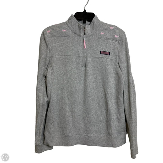 Top Long Sleeve By Vineyard Vines In Grey, Size: L