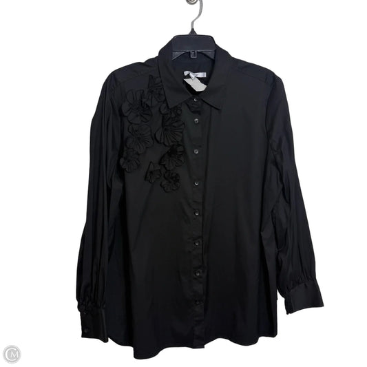 Top Long Sleeve By Chicos In Black, Size: Xl