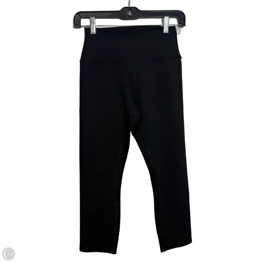Cropped Athletic Leggings By Alo In Black, Size: M