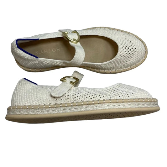 Shoes Flats By Rothys In Cream, Size: 8.5
