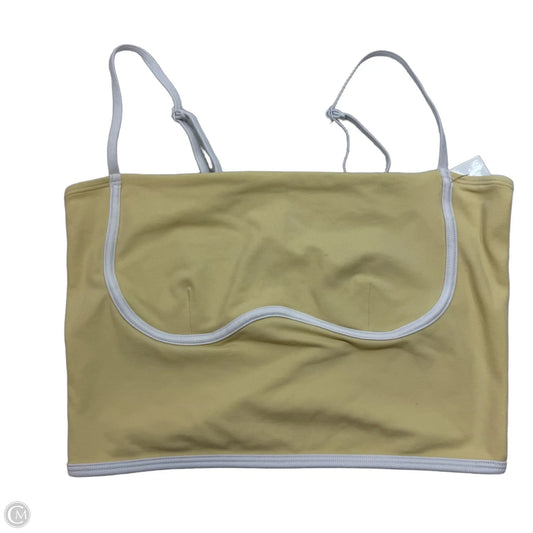 Athletic Bra By Alo In Yellow, Size: M