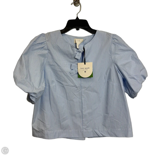 Top Short Sleeve By Kate Spade for Target-designer In Striped Pattern, Size: M