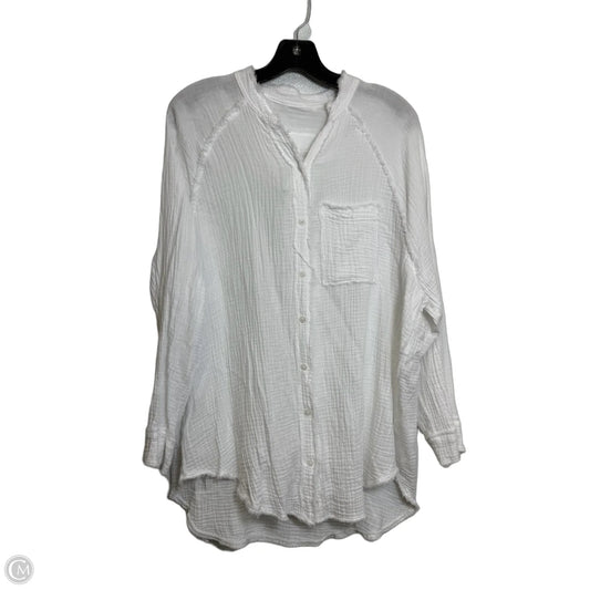 Top Long Sleeve By Aerie In White, Size: Xs