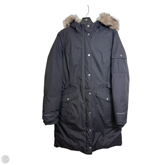 Coat Puffer & Quilted By Eddie Bauer In Black, Size: M
