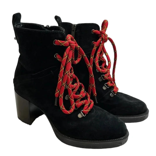 Boots Ankle Heels By Aquatalia In Black, Size: 8