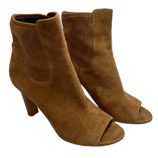 Boots Ankle Heels By Vince In Tan, Size: 8