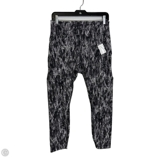 Athletic Leggings By Lululemon In Black & White, Size: 10
