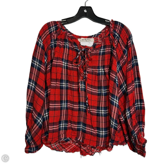 Top Long Sleeve By We The Free In Red, Size: S