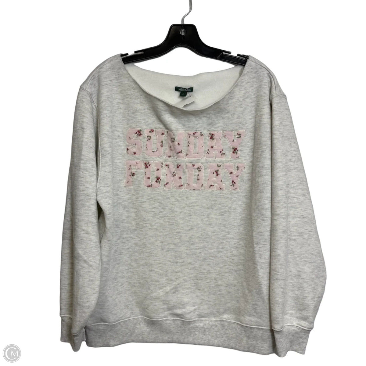 Top Long Sleeve Basic By Wild Fable In Grey, Size: S