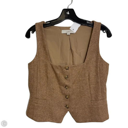 Vest Other By Loft In Tan, Size: Xs