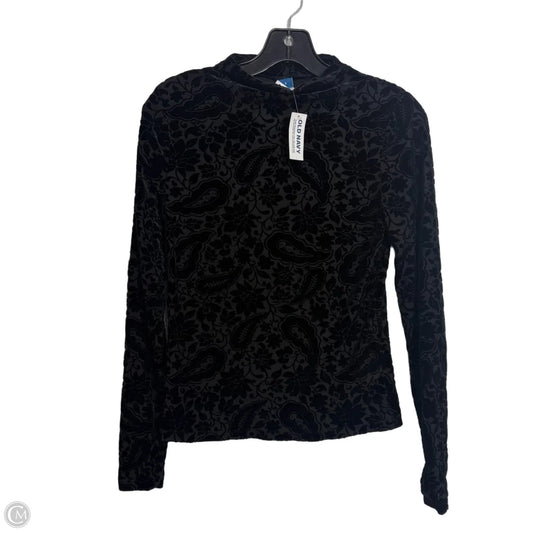 Top Long Sleeve Basic By Old Navy In Black, Size: S