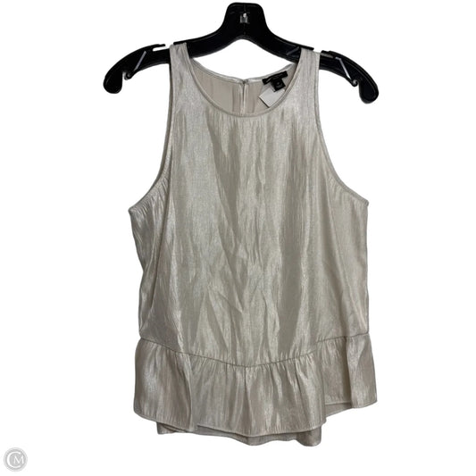 Top Sleeveless By Ann Taylor In Cream, Size: Mp