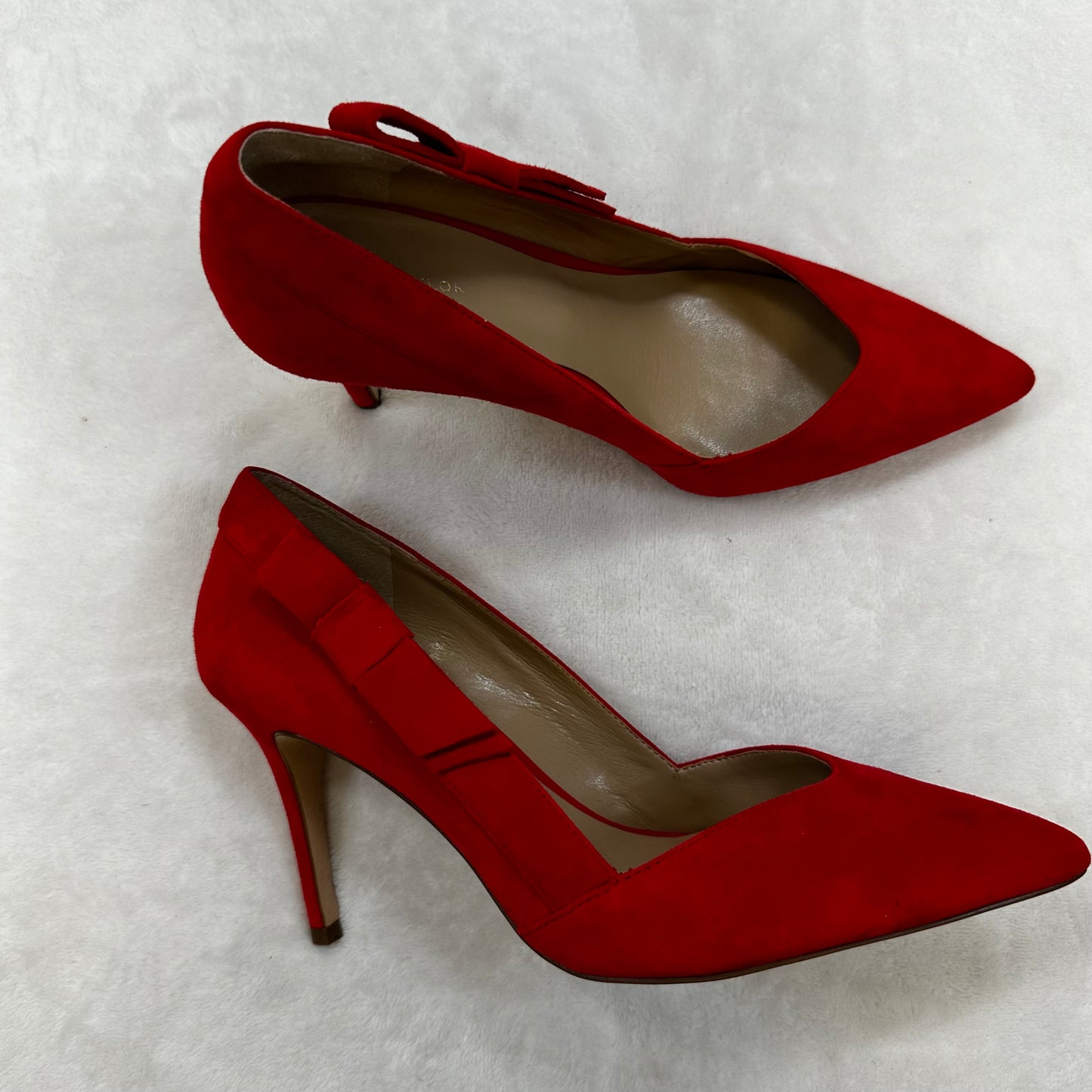 Shoes Heels Stiletto By Ann Taylor O In Red, Size: 8.5