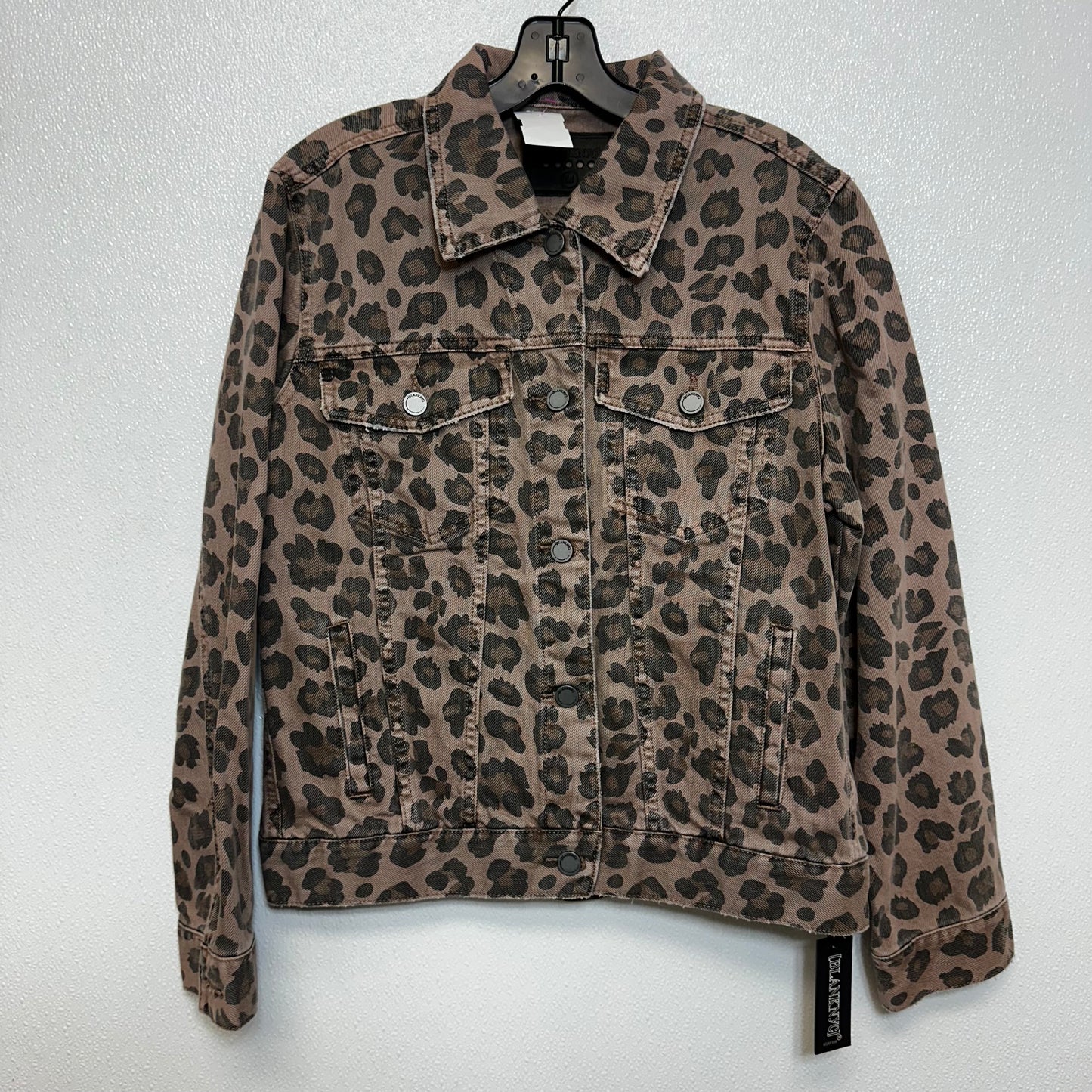 Jacket Denim By Blanknyc In Leopard Print, Size: M