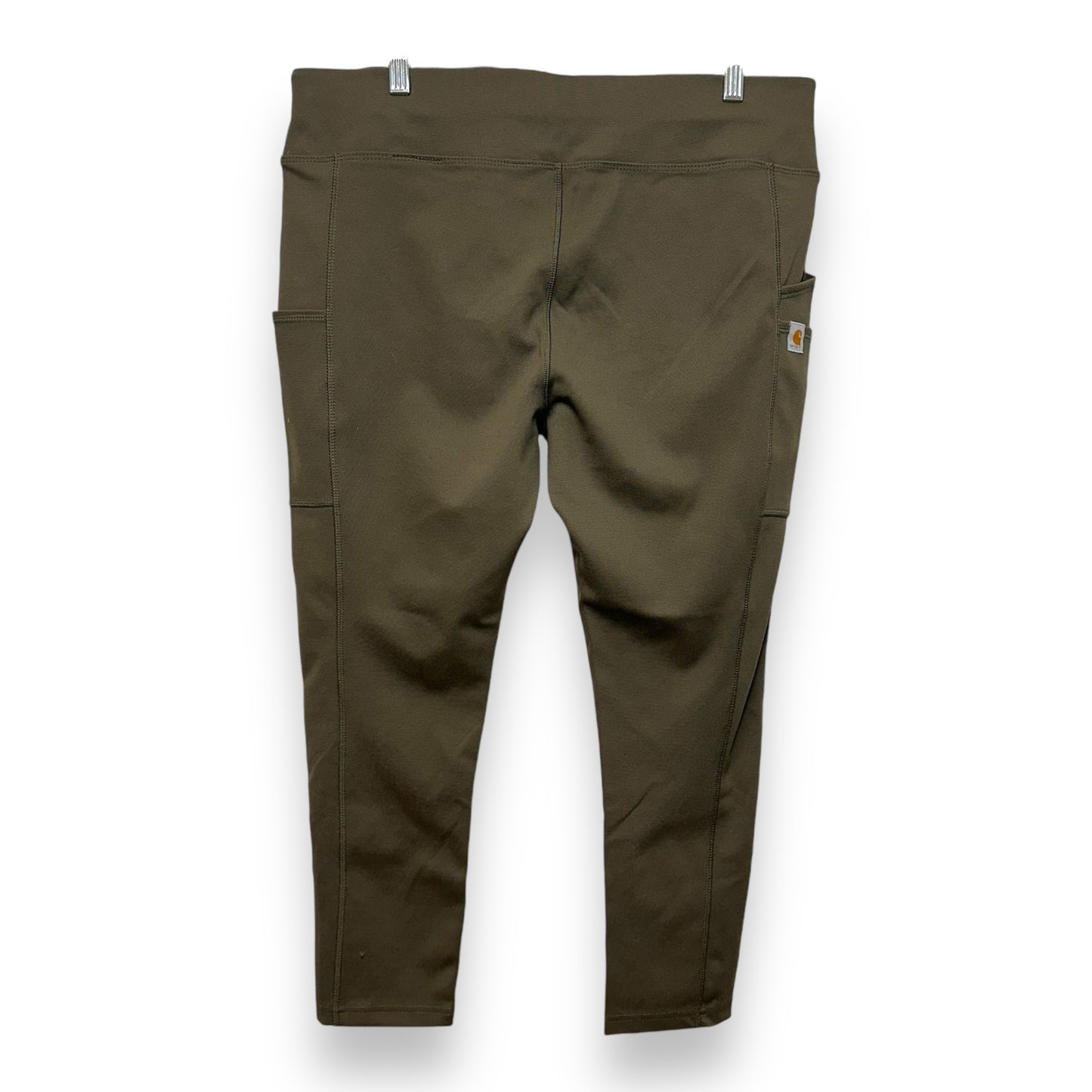 Pants Leggings By Carhartt In Green, Size: L