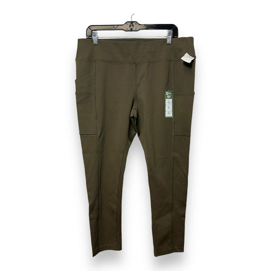 Pants Leggings By Carhartt In Green, Size: L