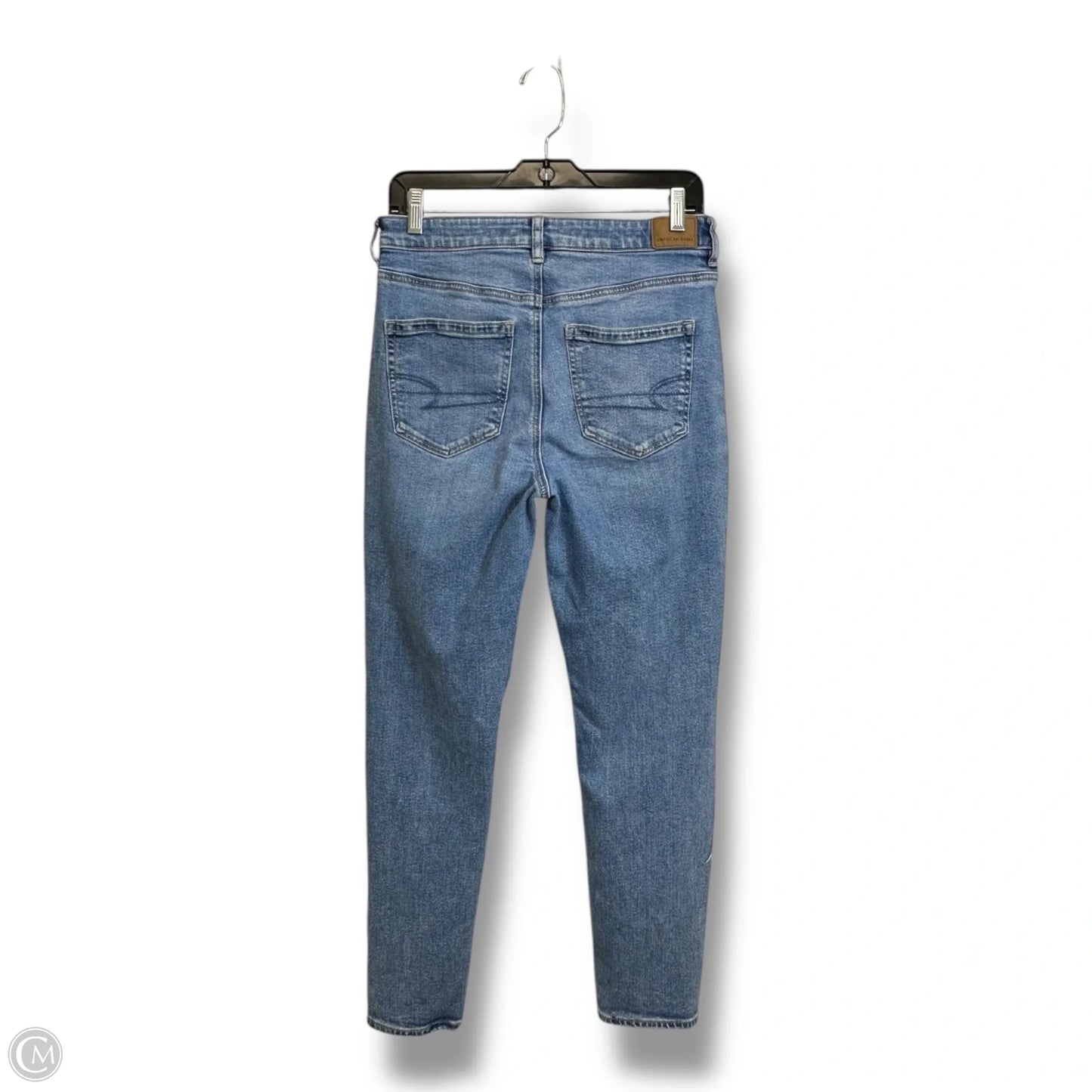 Jeans Straight By American Eagle In Blue Denim, Size: 6