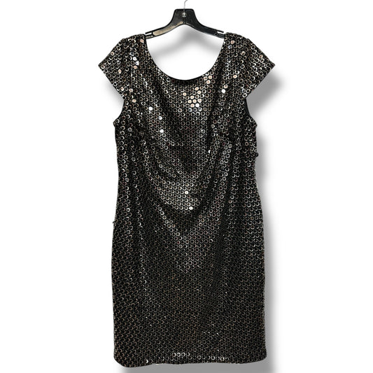 Dress Party Short By Adrianna Papell In Black, Size: 14