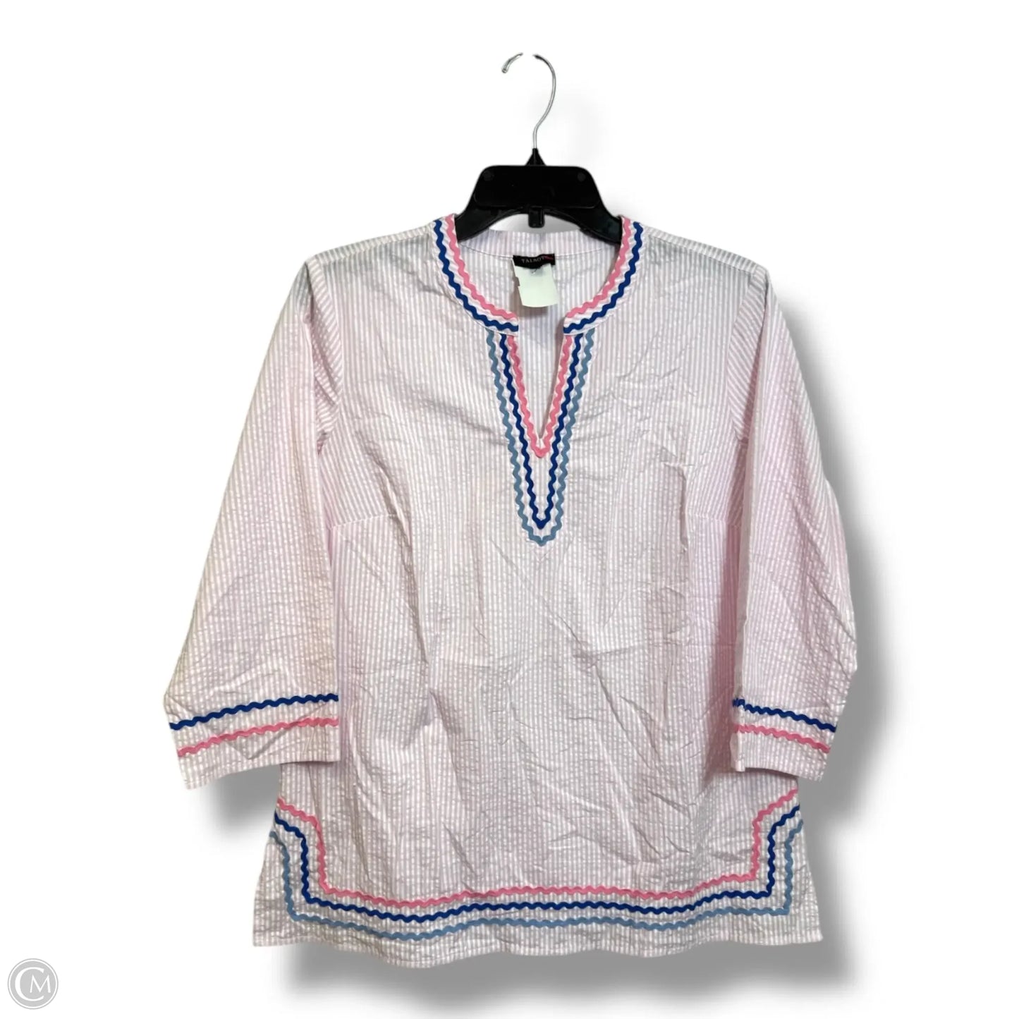 Top Long Sleeve Basic By Talbots In Striped Pattern, Size: Mp