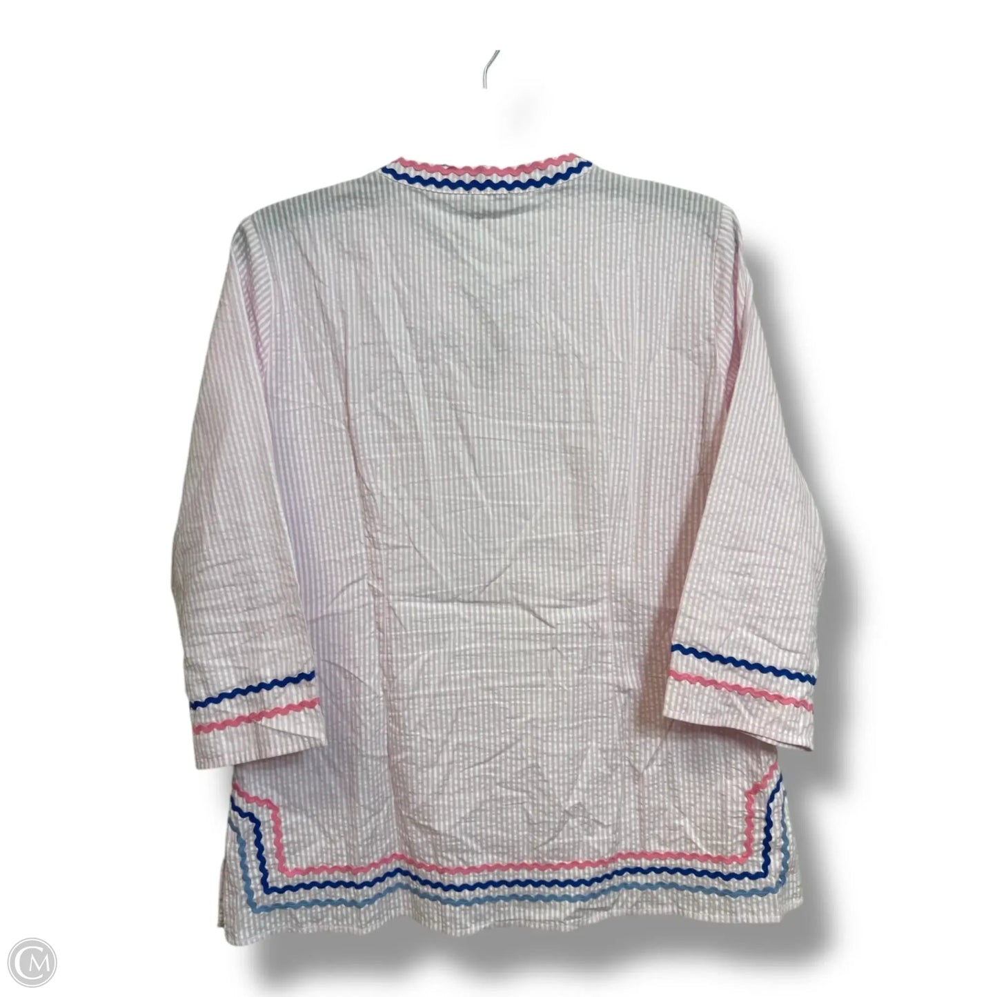 Top Long Sleeve Basic By Talbots In Striped Pattern, Size: Mp
