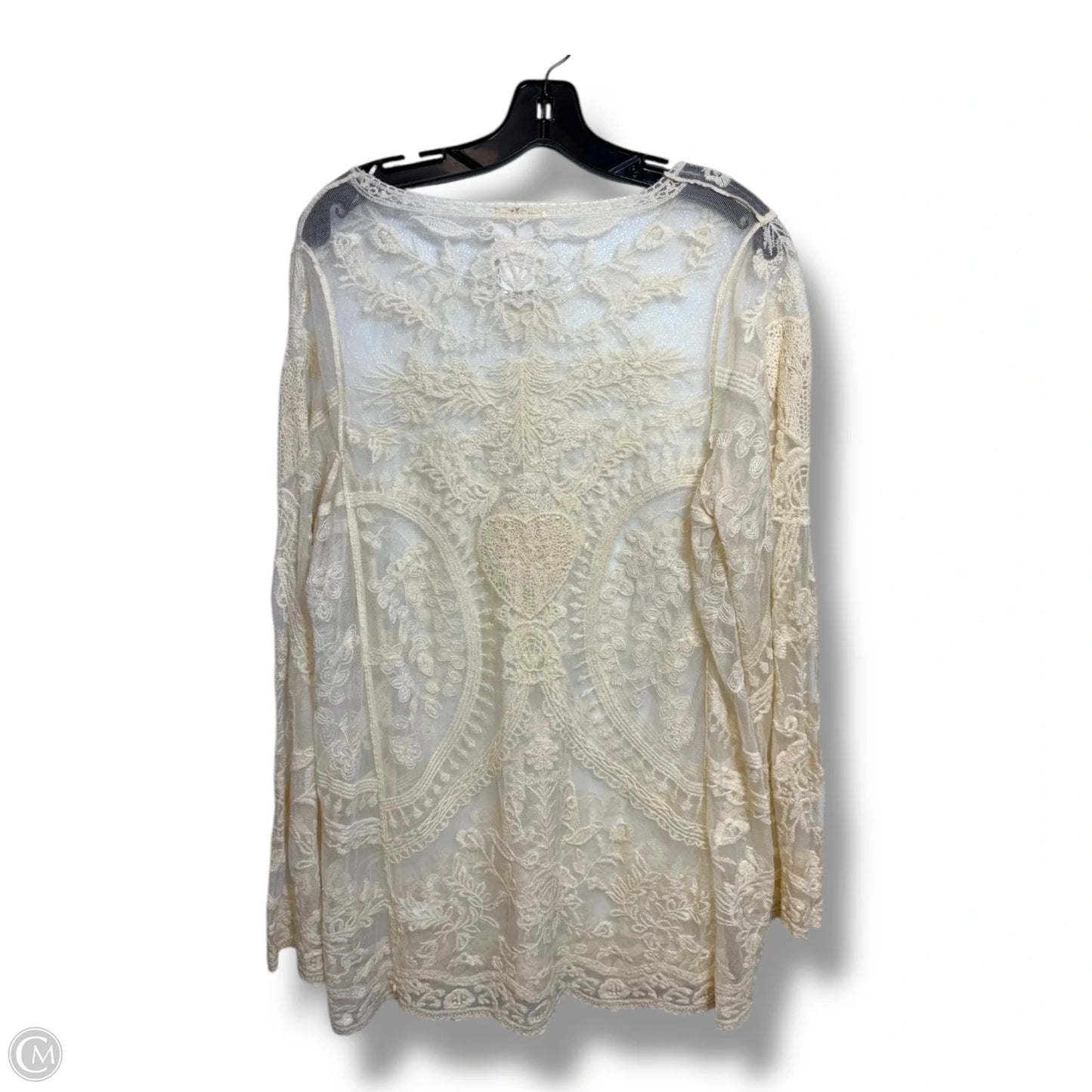 Top Long Sleeve Basic By Cmf In Ivory, Size: L