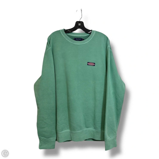 Sweatshirt Crewneck By Vineyard Vines In Green, Size: L