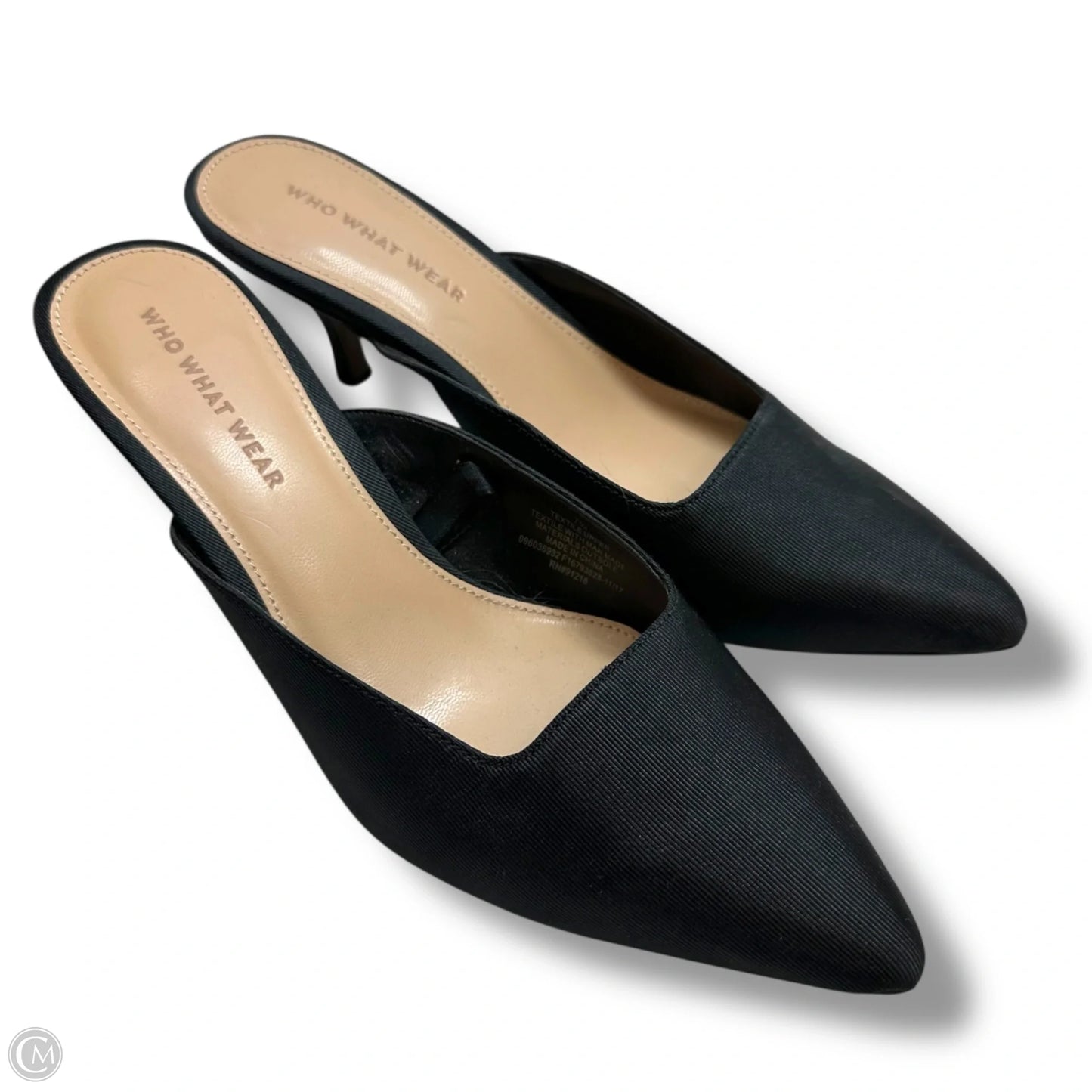 Shoes Heels Kitten By Who What Wear In Black, Size: 7.5