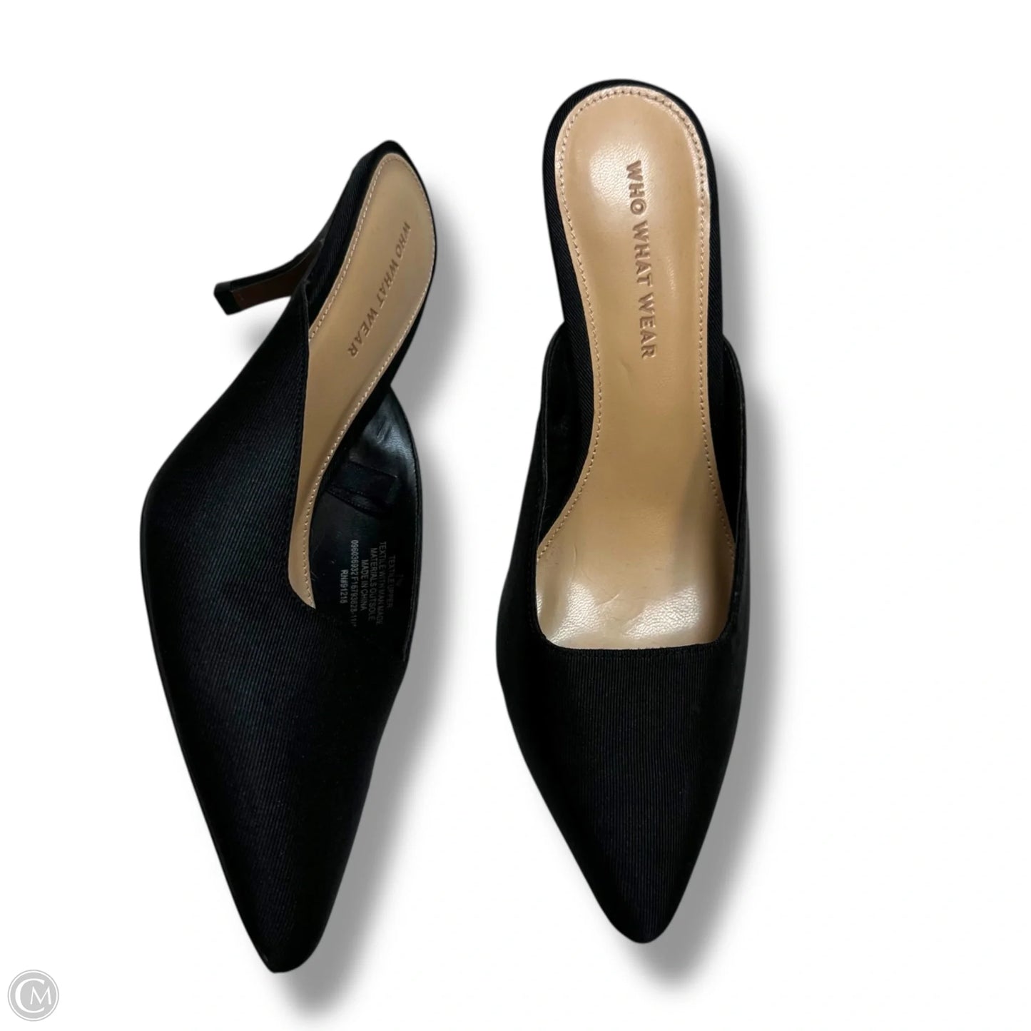 Shoes Heels Kitten By Who What Wear In Black, Size: 7.5