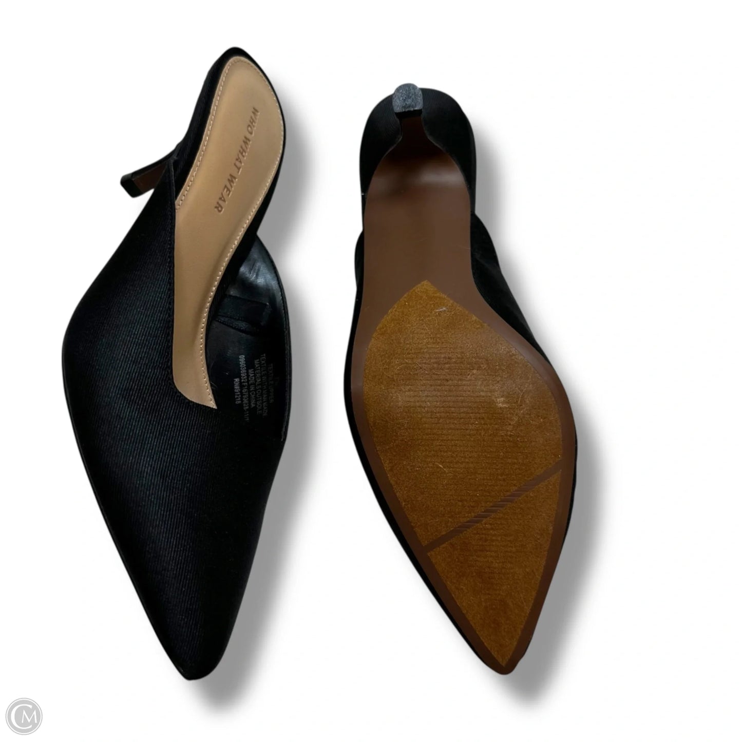 Shoes Heels Kitten By Who What Wear In Black, Size: 7.5