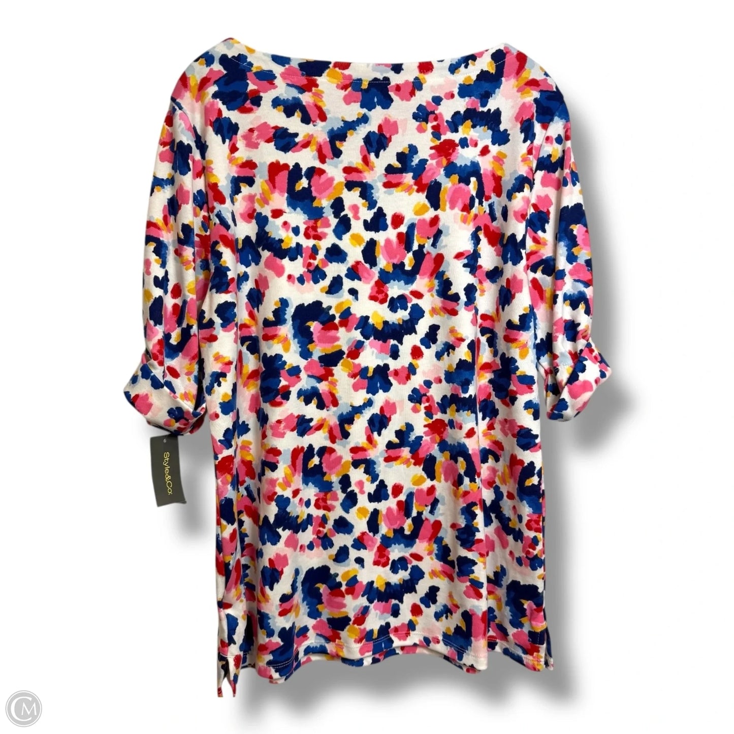 Top Short Sleeve Basic By Style And Co Collection Women In Multi-colored, Size: Xxl