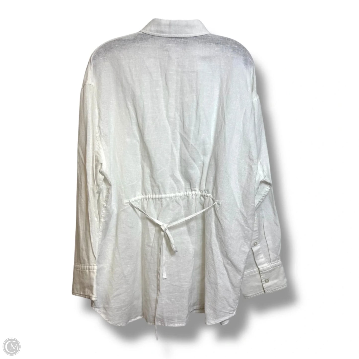 Top Long Sleeve Basic By Zara Basic In Blue, Size: L