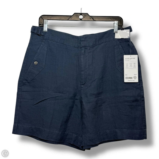 Linen Athletic Shorts By Athleta In Blue, Size: 12