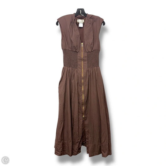 Dress Casual Midi By Anthropologie In Brown, Size: S