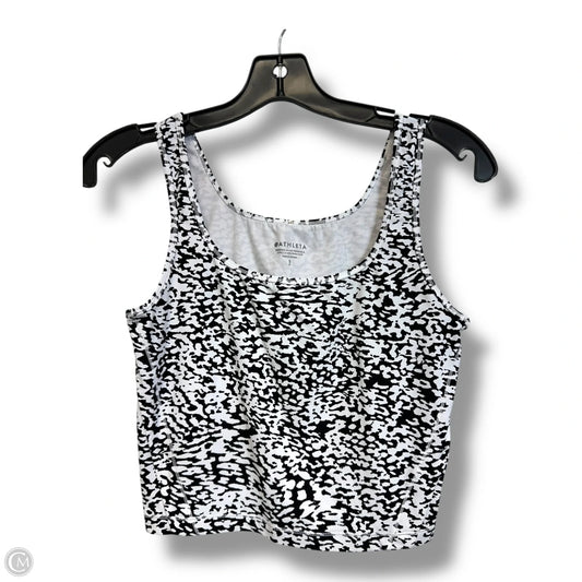 Athletic Tank Top By Athleta In Black & White, Size: S