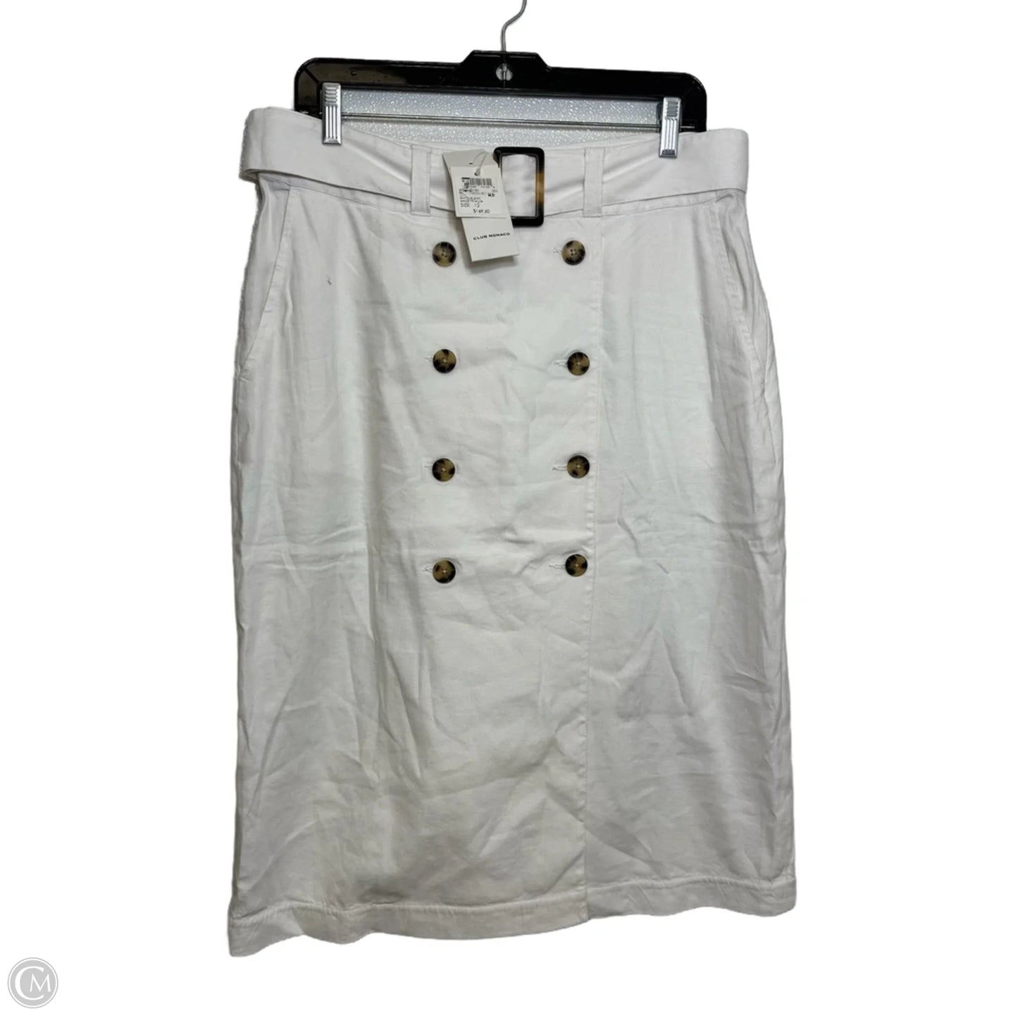 Skirt Midi By Club Monaco In White, Size: 12