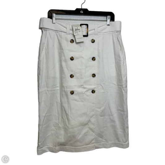 Skirt Midi By Club Monaco In White, Size: 12
