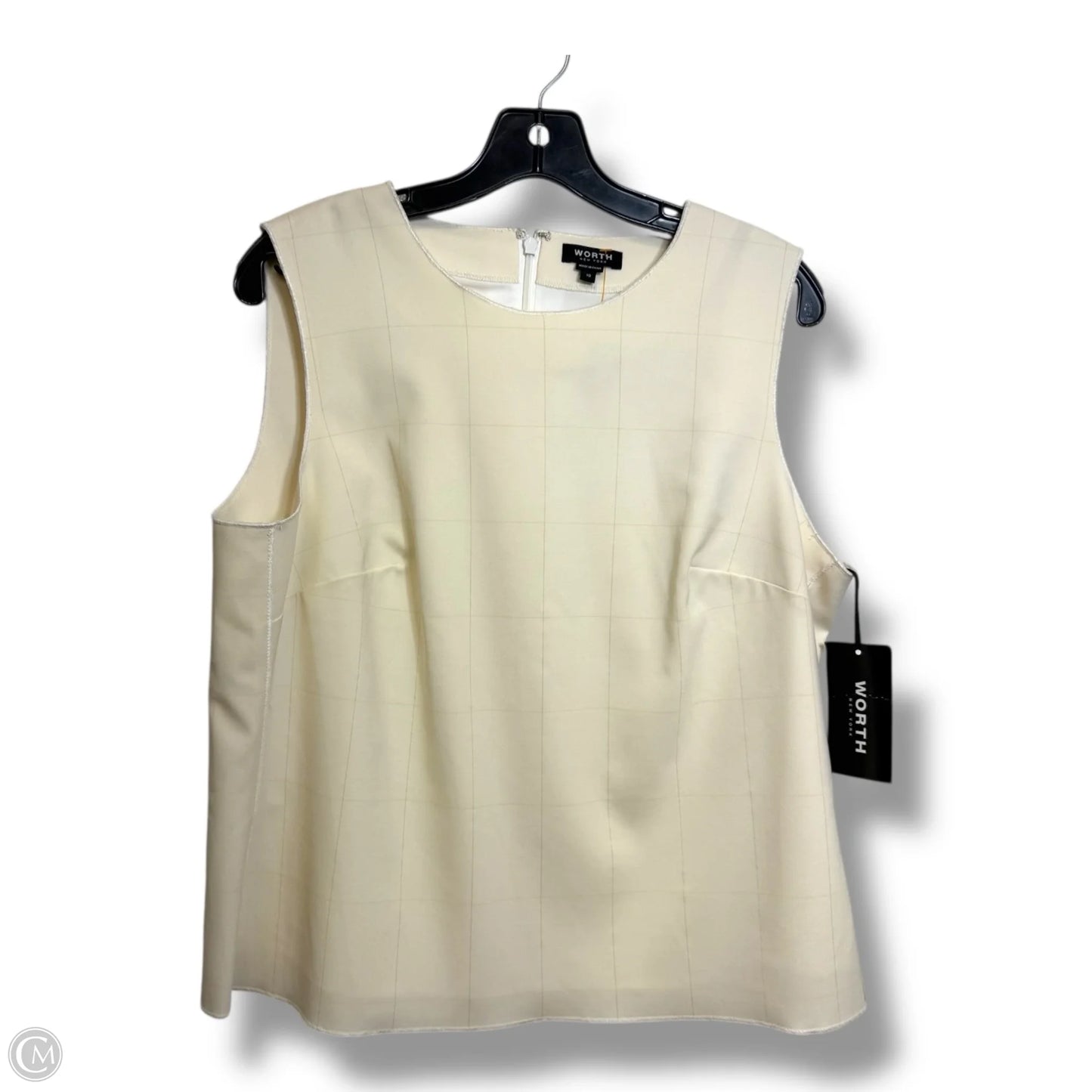 Tank Top By Worth Ny In Cream, Size: 10