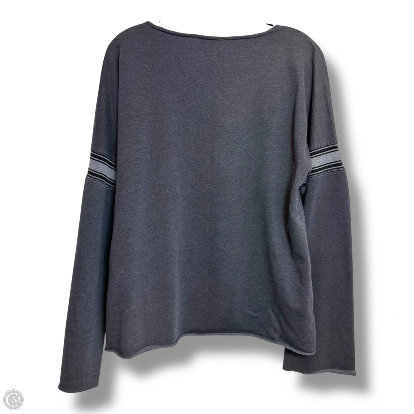 Top Long Sleeve Basic By Anthropologie In Grey, Size: L