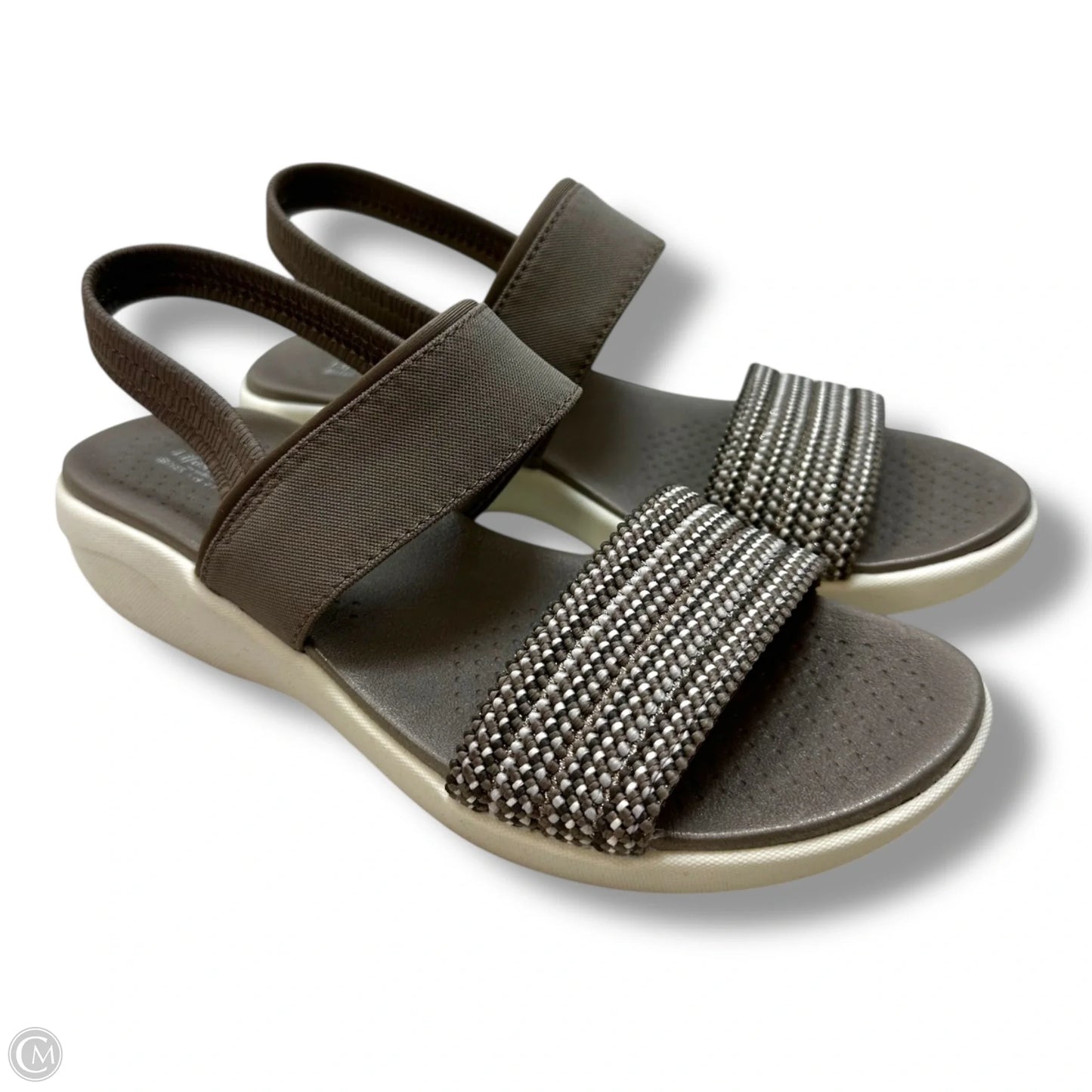 Sandals Flats By Bzees In Taupe, Size: 7