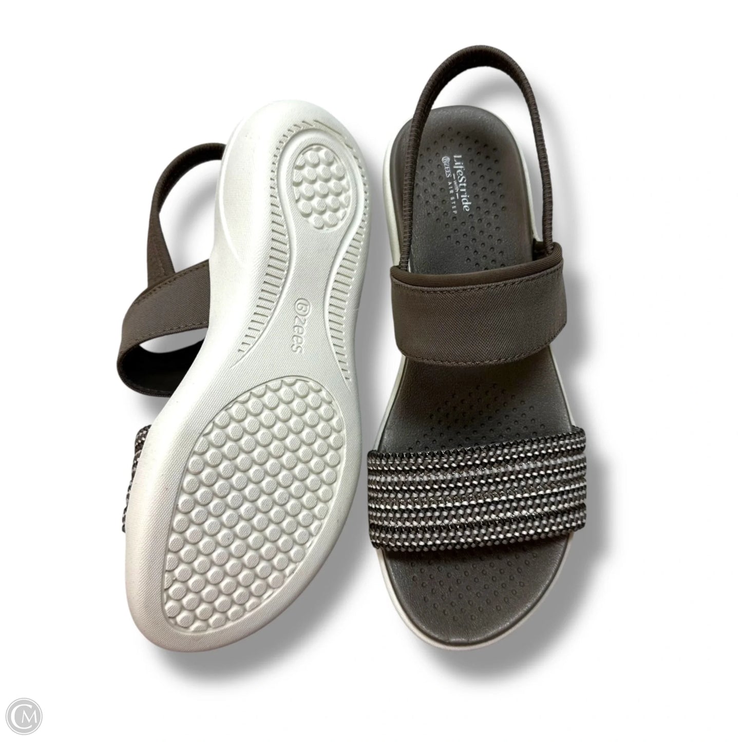 Sandals Flats By Bzees In Taupe, Size: 7