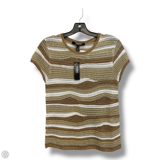 Sweater Short Sleeve By White House Black Market In Striped Pattern, Size: Xs